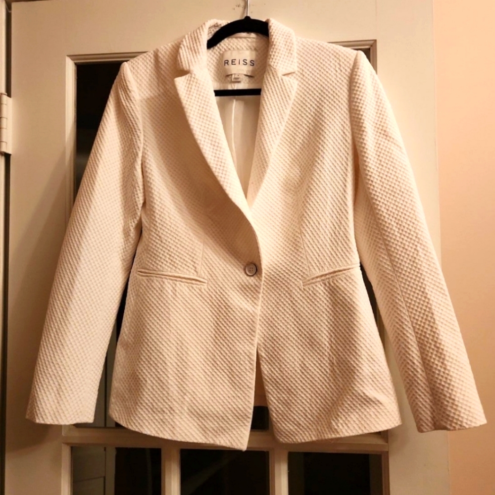 Reiss White Blazer Size S